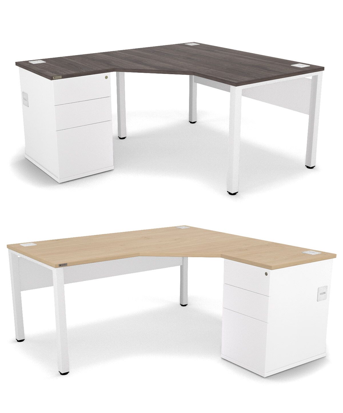 Chameleon angled combi workstation | Armstrongs Office Furniture